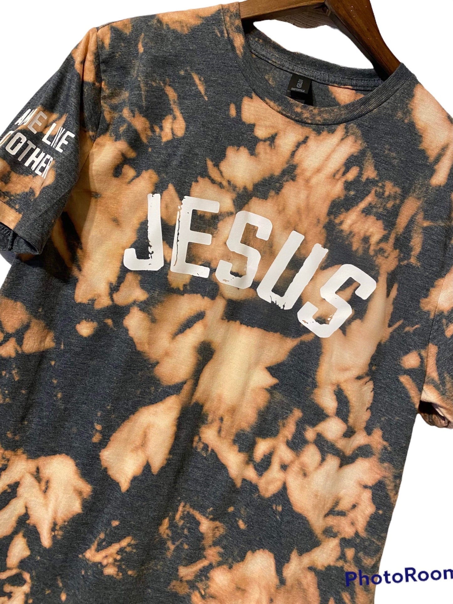 Jesus Unisex Christian Bleached T-Shirt